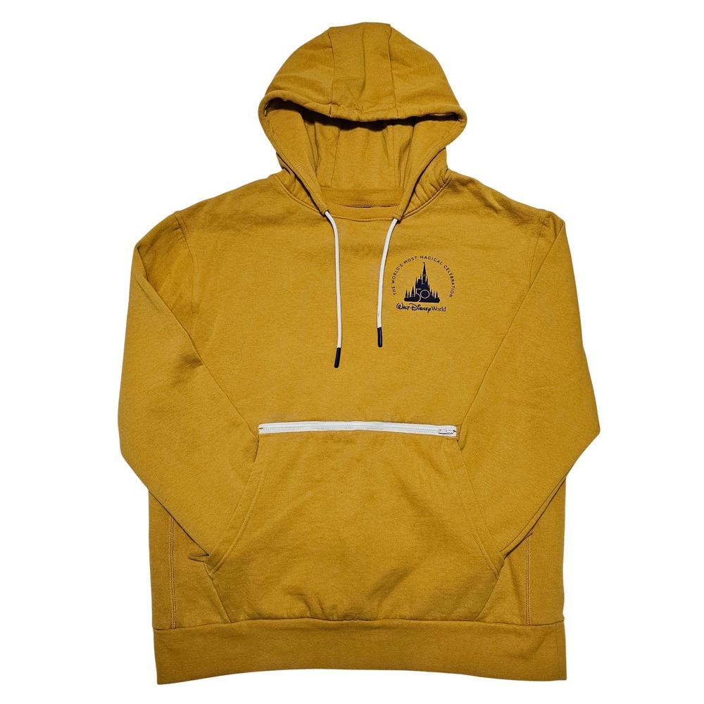 Walt Disney World 50th Anniversary Golden Hoodie Pullover Size Small‎